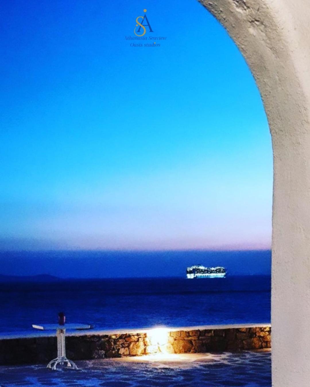 Houlakia  Mykonos Athanasia Seaview Oasis Studios By The Port المظهر الخارجي الصورة