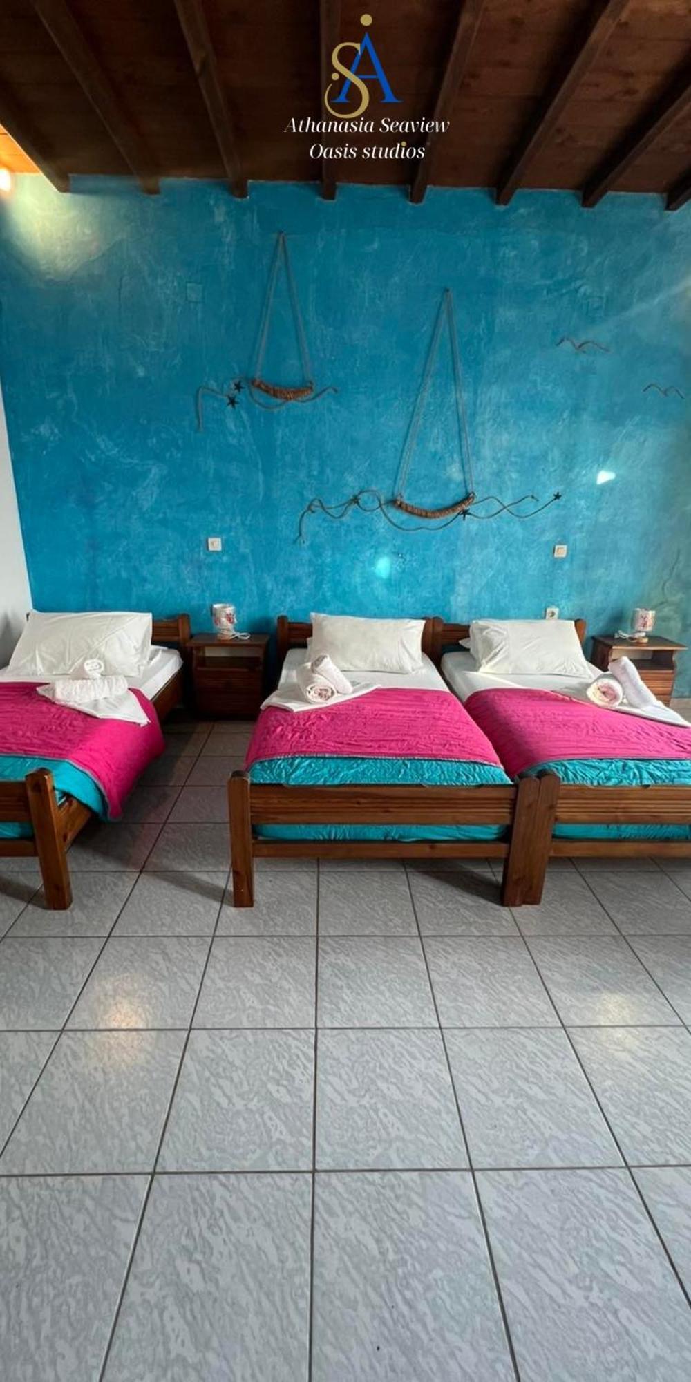 Houlakia  Mykonos Athanasia Seaview Oasis Studios By The Port الغرفة الصورة